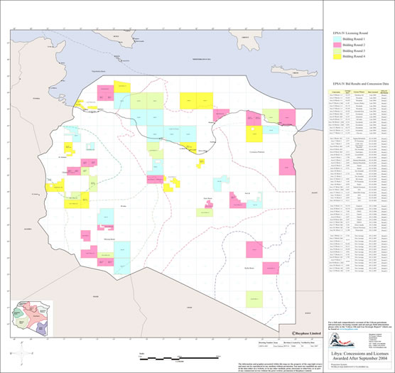 Libya Map Oil